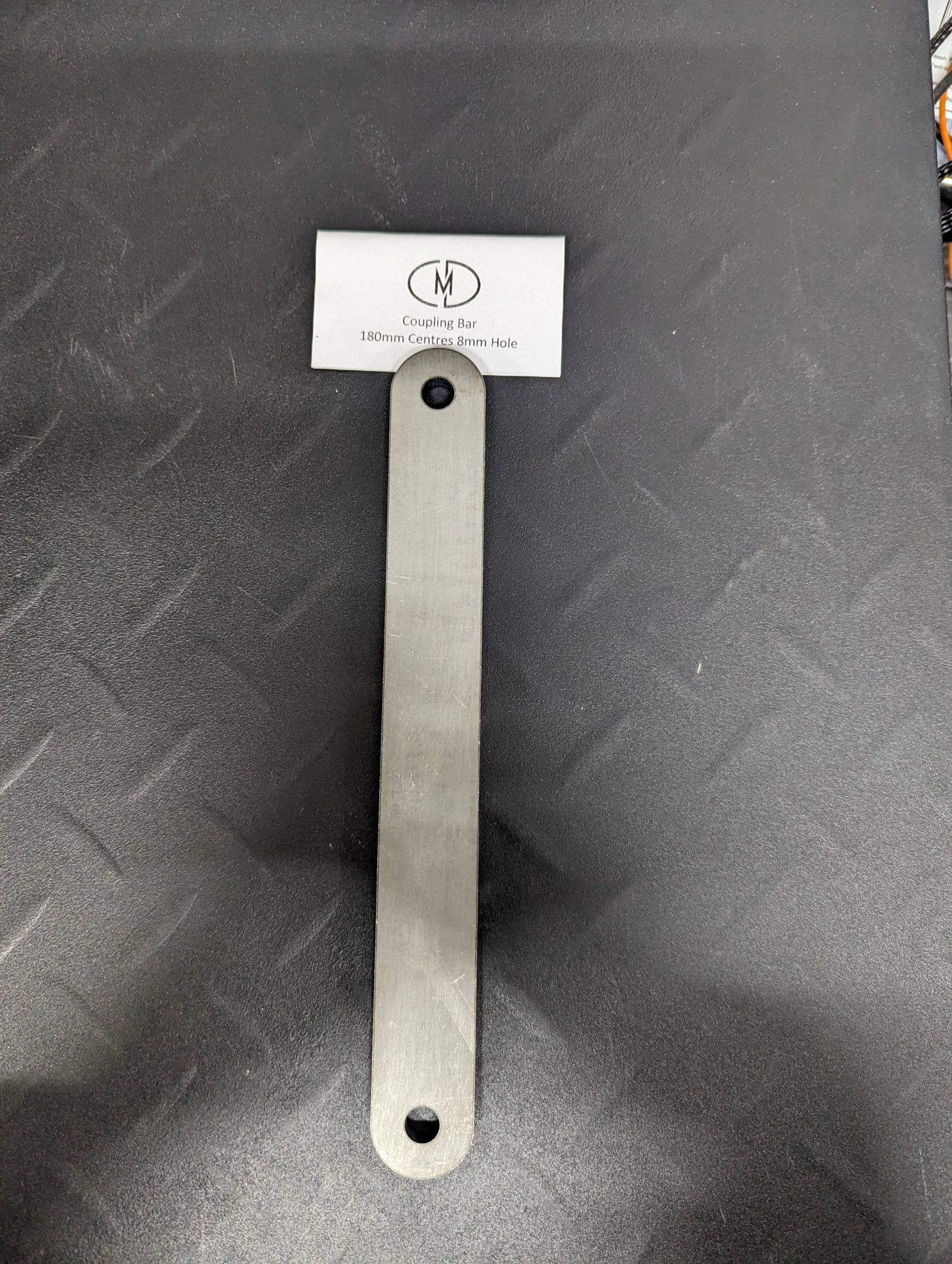 Coupling Bar 180mm 8mm Pin Hole CMD Engineering