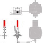 Hydrostat Control Lever - Panel Mount - Image 2