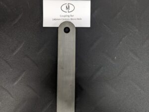 Coupling bar 140mm centres, 8mm pin hole