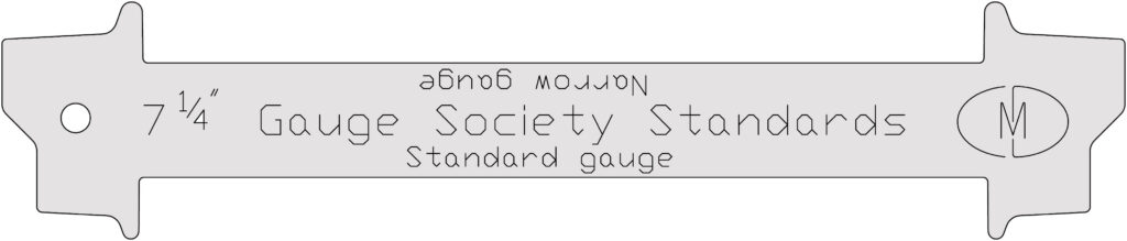 7 ¼ “ wheel profile gauge