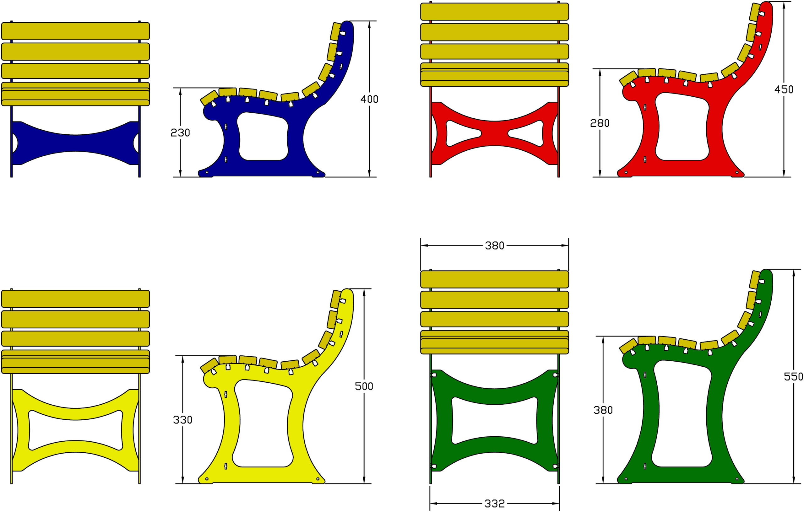 Universal Slatted Seats - Image 2