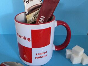 Limited patience mug
